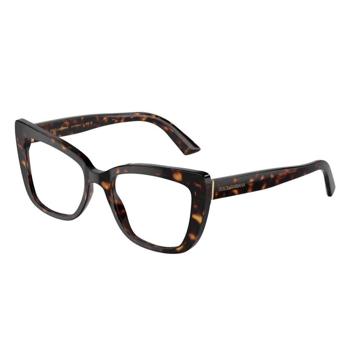 Dolce E Gabbana DG3308 502 Havana Demo Lens 53 mm Women`s Eyeglasses