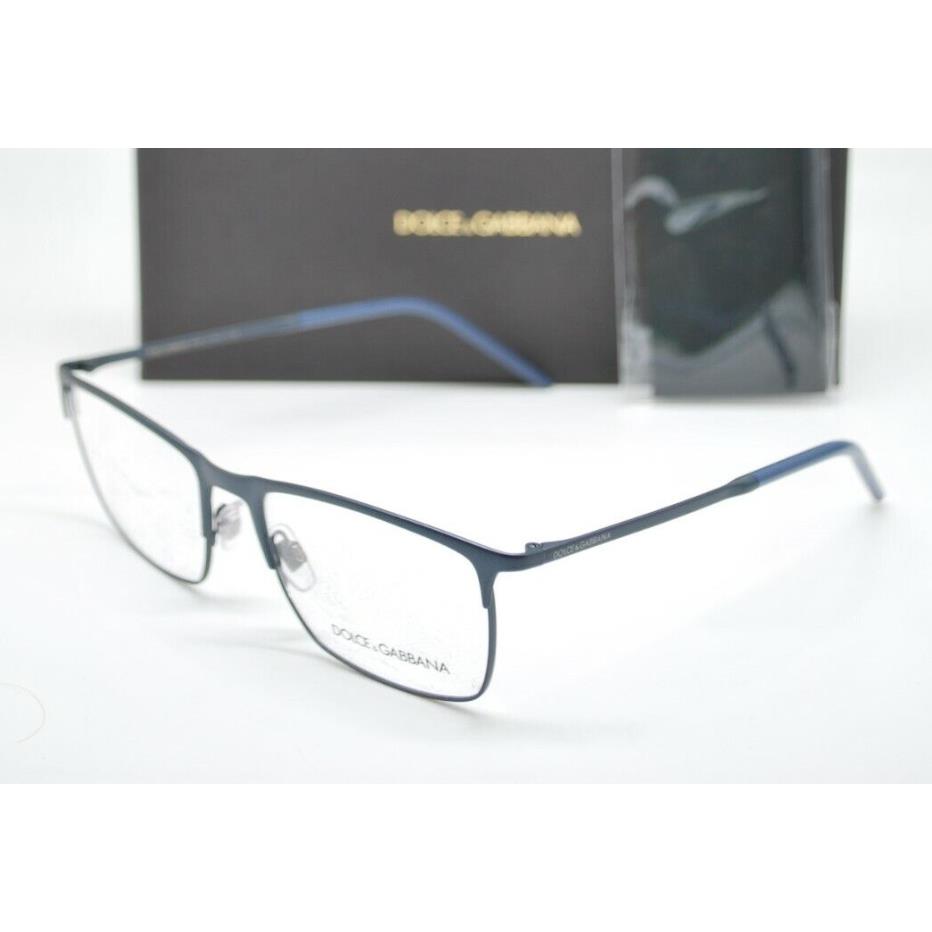 Dolce Gabbana Eyeglasses DG 1309 1358 57-18 Navy Blue Rectangular Frames