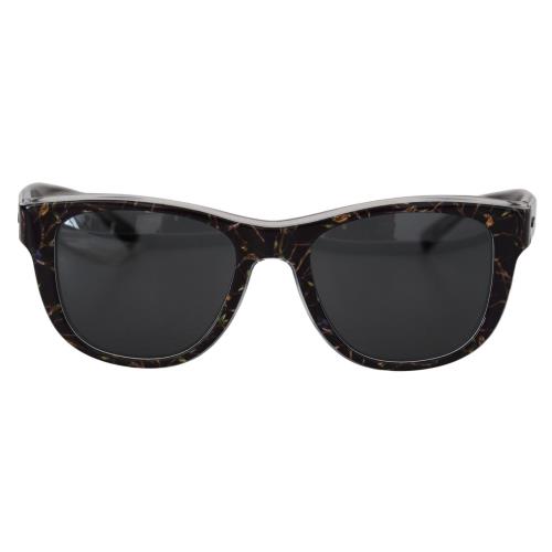 Dolce Gabbana Black Bird Square Full Rim Acetate DG4284 Sunglasses