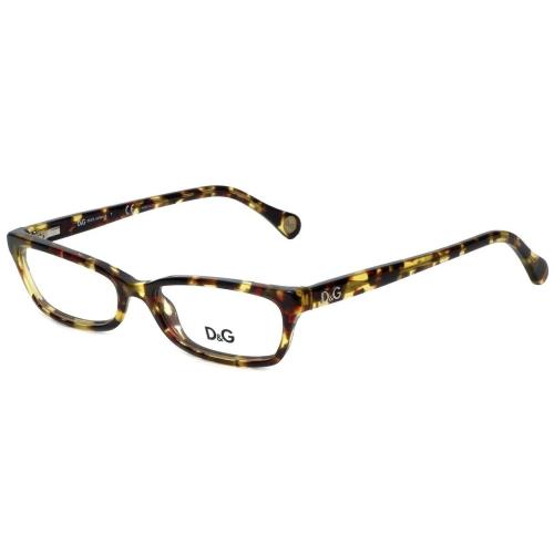 Dolce Gabbana DD 1189 814 Tortoise Plastic Cat Eye Eyeglasses 52-16-135 DD1189