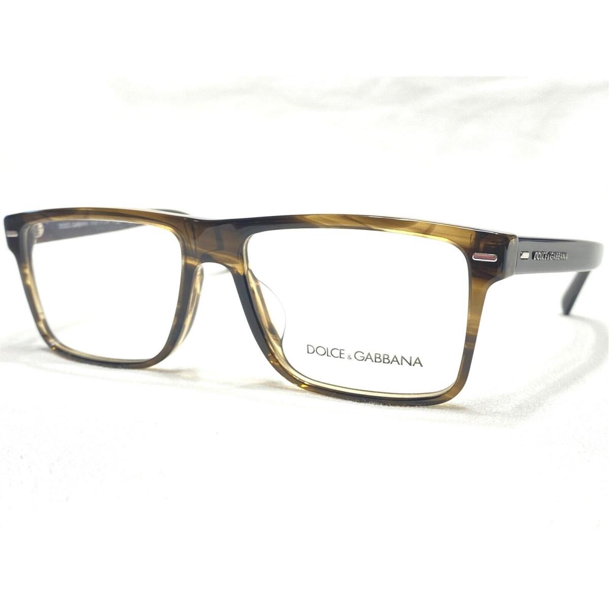 Dolce Gabbana DG3227F 2925 Mens Tortoise Stripe Eyeglasses Frames 56/16