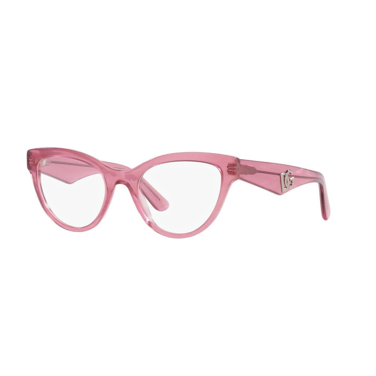 Dolce Gabbana DG 3372 Fleur Pink 3405 Eyeglasses