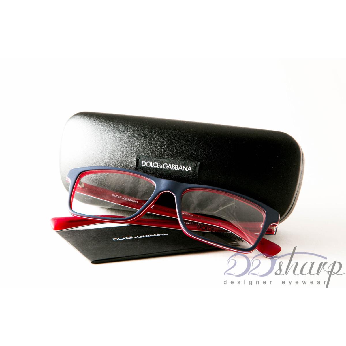 Dolce Gabbana Eyeglasses-dg 3207 1872 53 Blue White Red