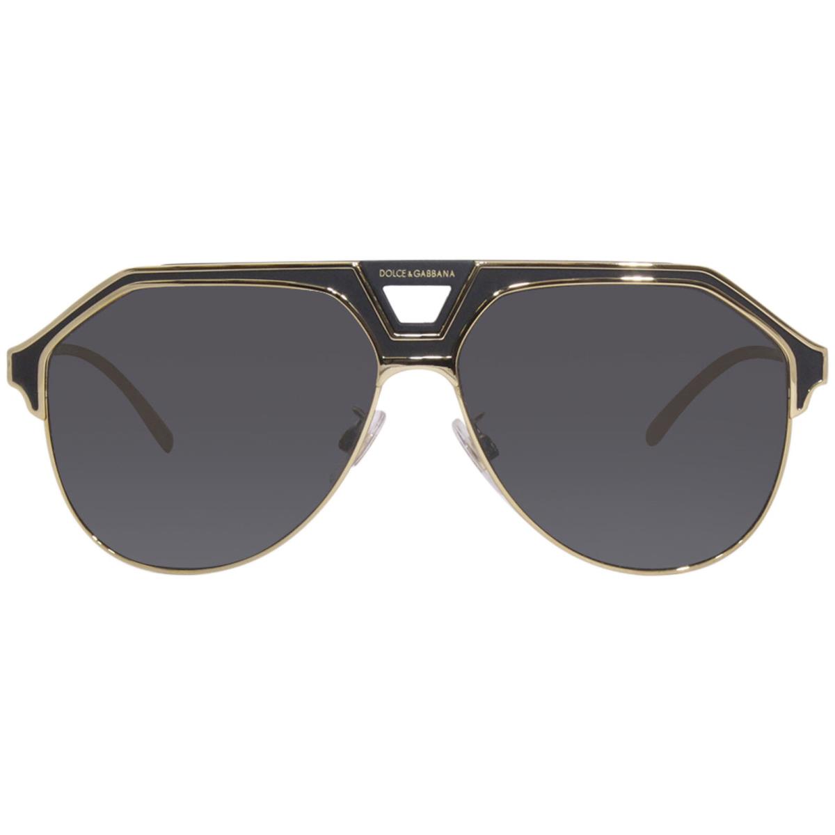 Dolce Gabbana DG2257 1334/87 Sunglasses Men`s Gold/matte Black/dark Grey 60mm
