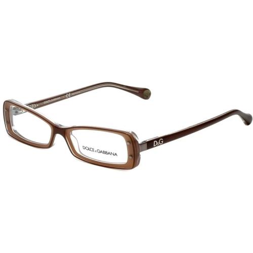 Dolce Gabbana Eyeglasses DG1227 1981 Brown Frames 51mm Rx-able Full Set ST