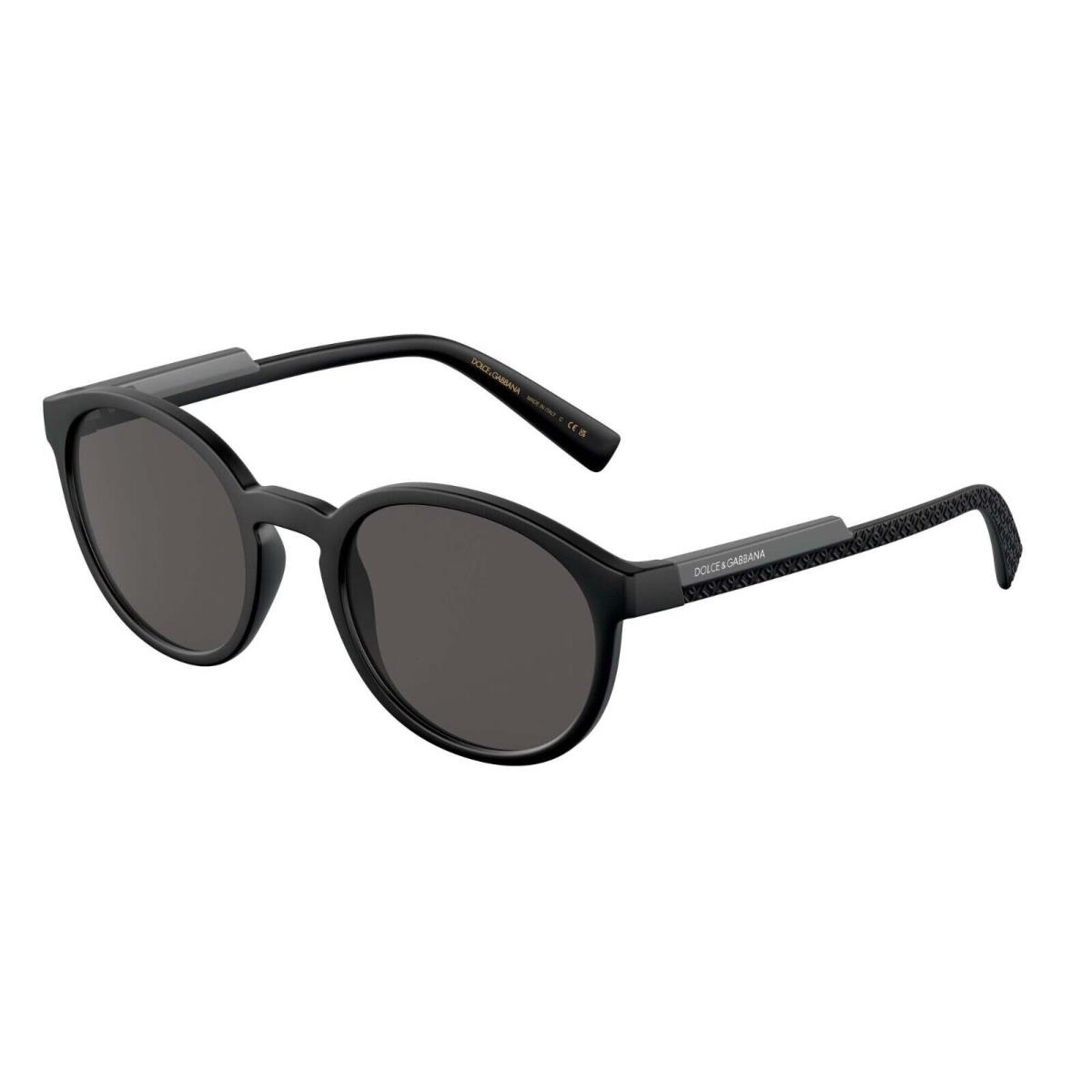 Dolce Gabbana DG 6180 Black/grey 2525/87 Sunglasses