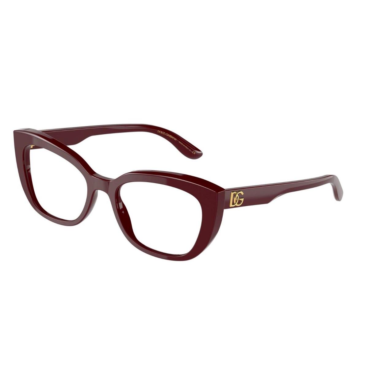 Dolce Gabbana DG 3355 Burgundy 3091 Eyeglasses