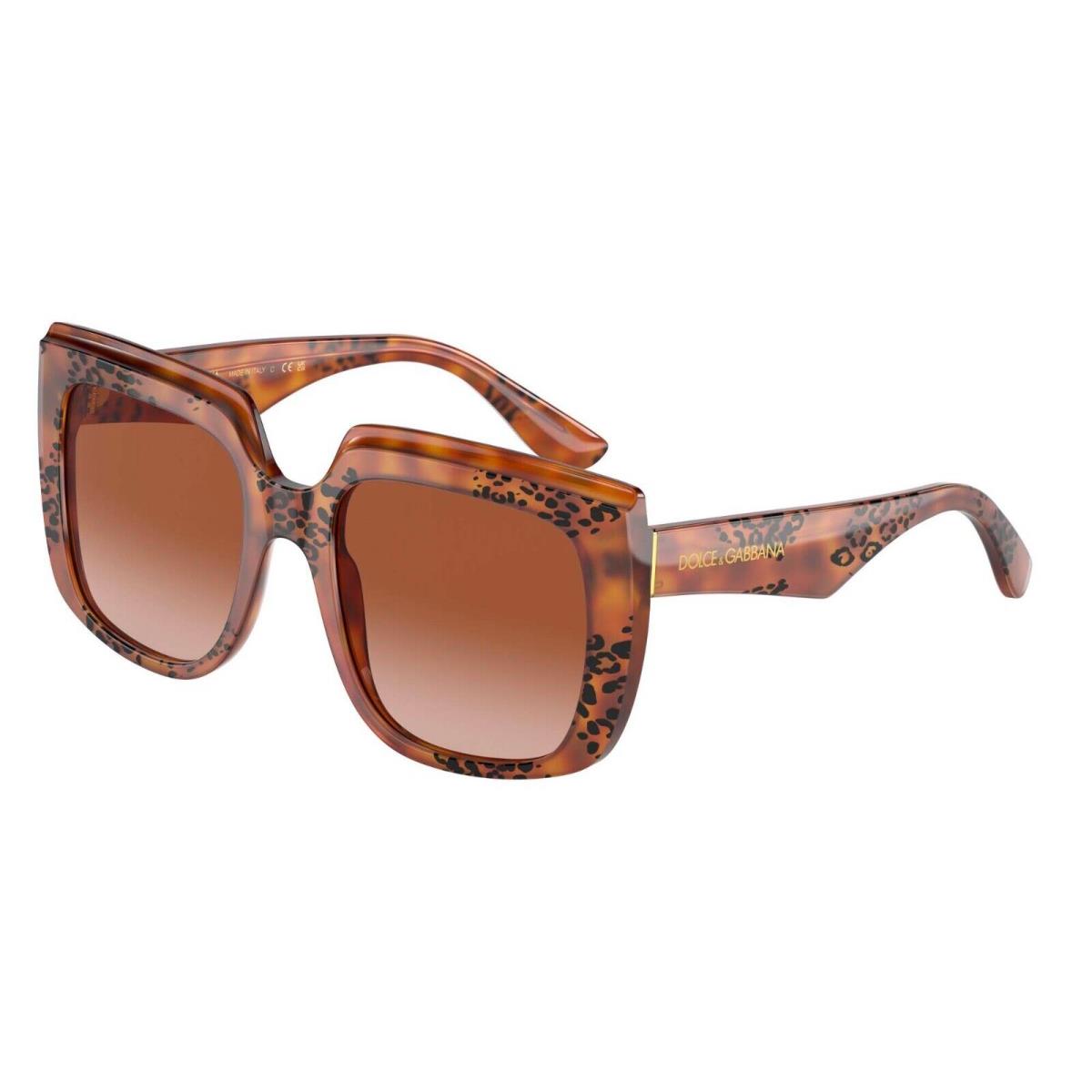Dolce Gabbana DG 4414 Havana Animal Print/brown Shaded 3380/13 Sunglasses
