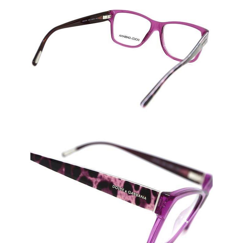 Dolce Gabbana D G 3126 1913 Cheetah Purple Plastic Eyeglasses Frame 52-15-140