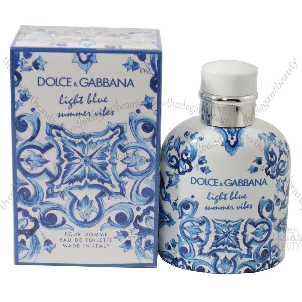 Dolce Gabbana Light Blue Summer Vibes 4.2 oz Edt Spray For Men