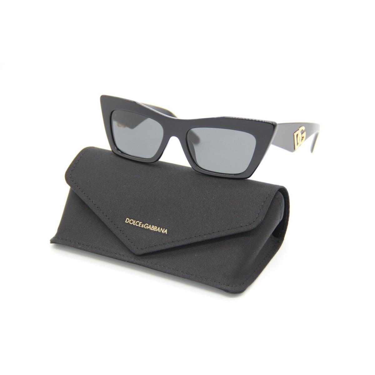 Dolce Gabbana Sunglasses DG4435 501/87 Women Black Square Eyewear