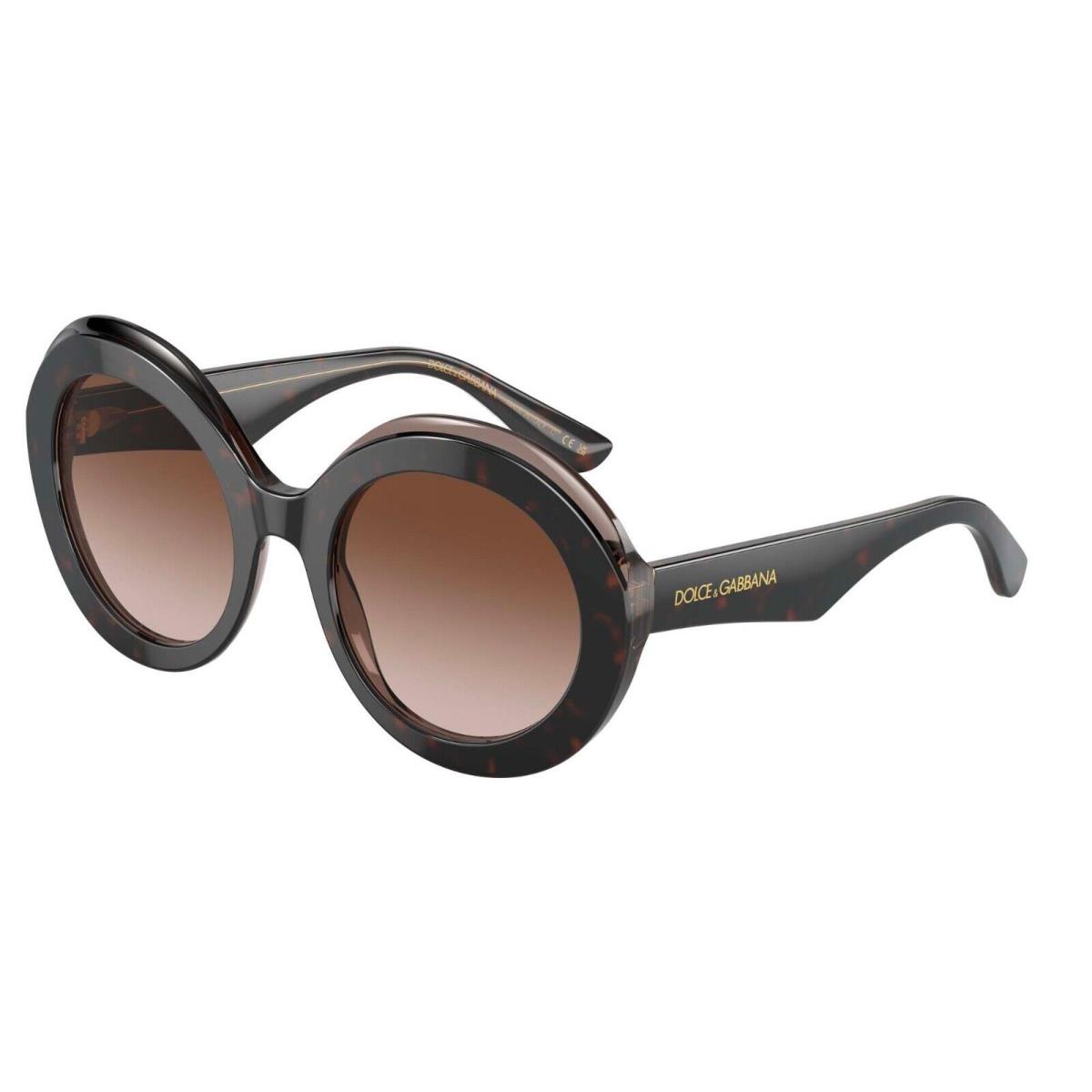 Dolce Gabbana DG 4418 Havana Brown/brown Shaded 3256/13 Sunglasses