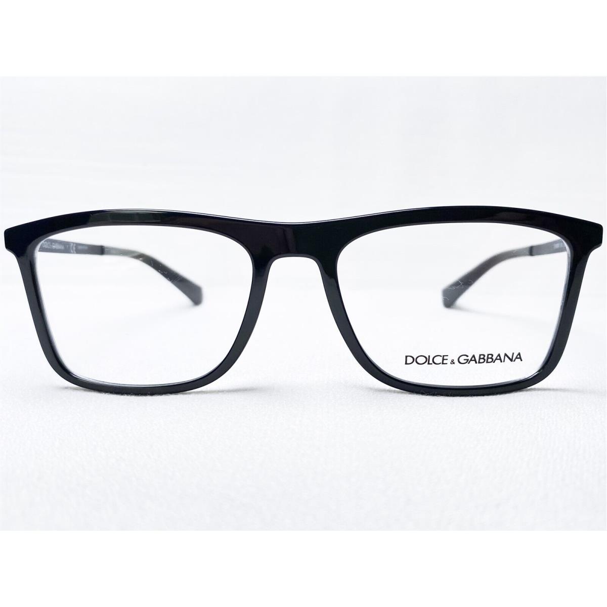 Dolce Gabbana DG5023 501 Mens Black Rectangle Eyeglasses Frames 54/18 150