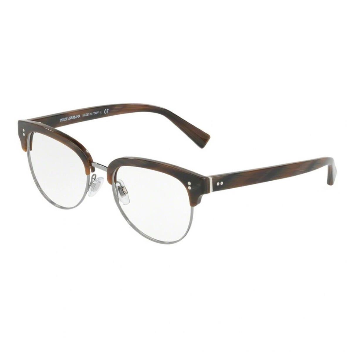 Dolce Gabbana Eyeglasses Optical Frames DG 3270 3118 Brown Silver 52mm