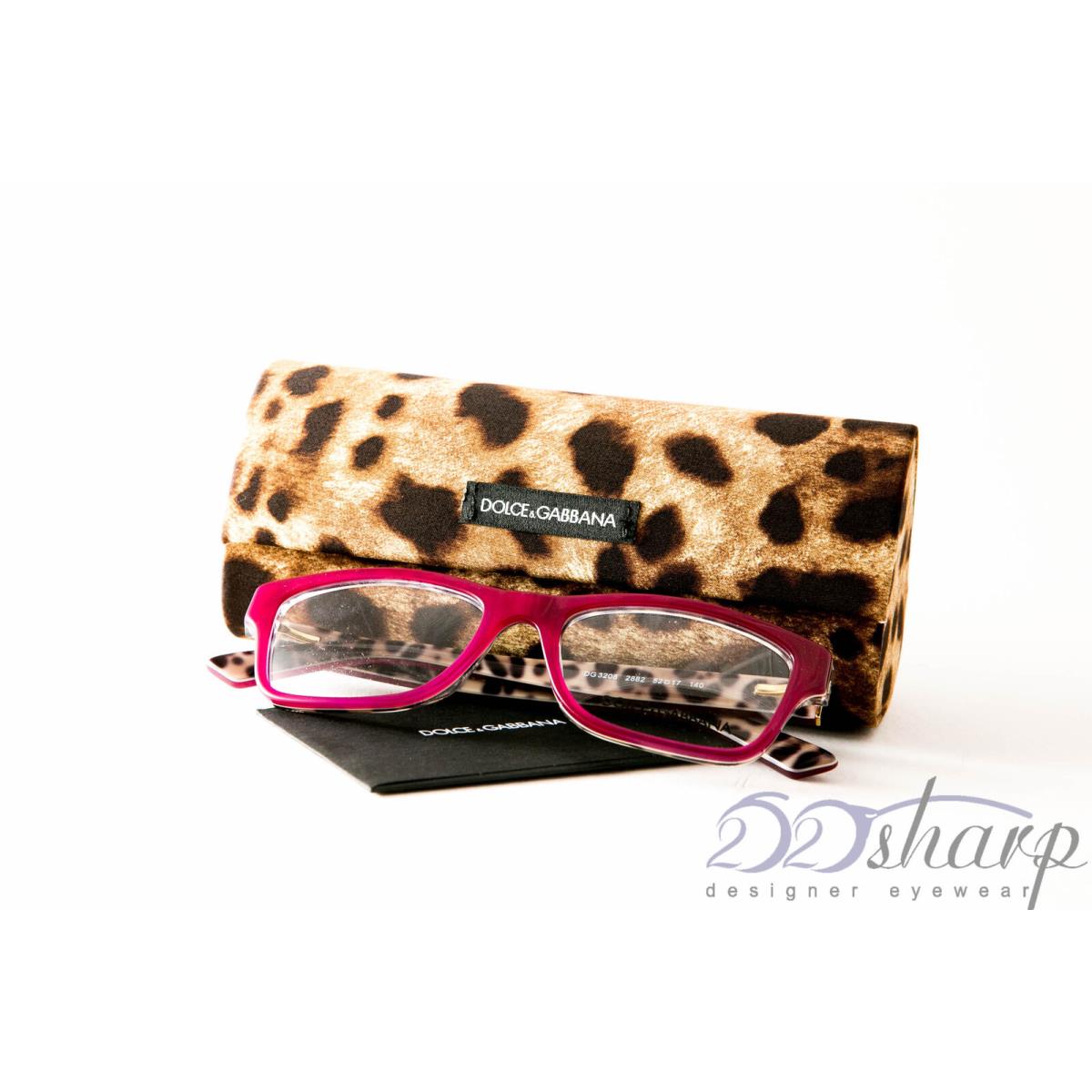 Dolce Gabbana Eyeglasses-dg 3208 2882 Opal Bordeaux Leo