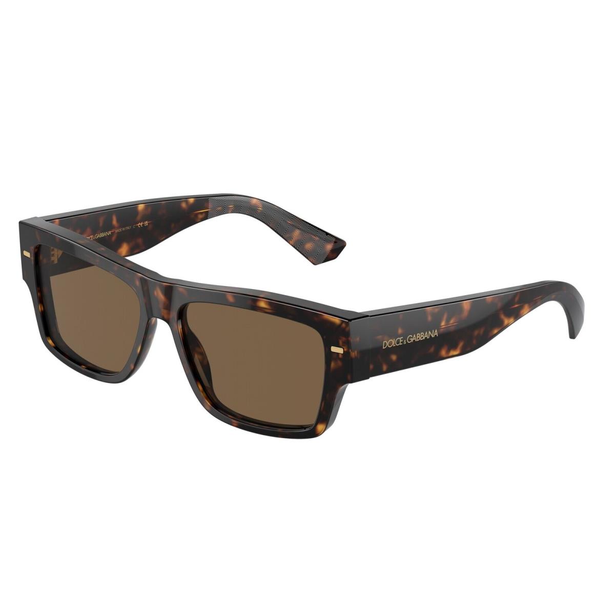 Dolce Gabbana DG4451 502 73 Havana Dark Brown 55 mm Men`s Sunglasses