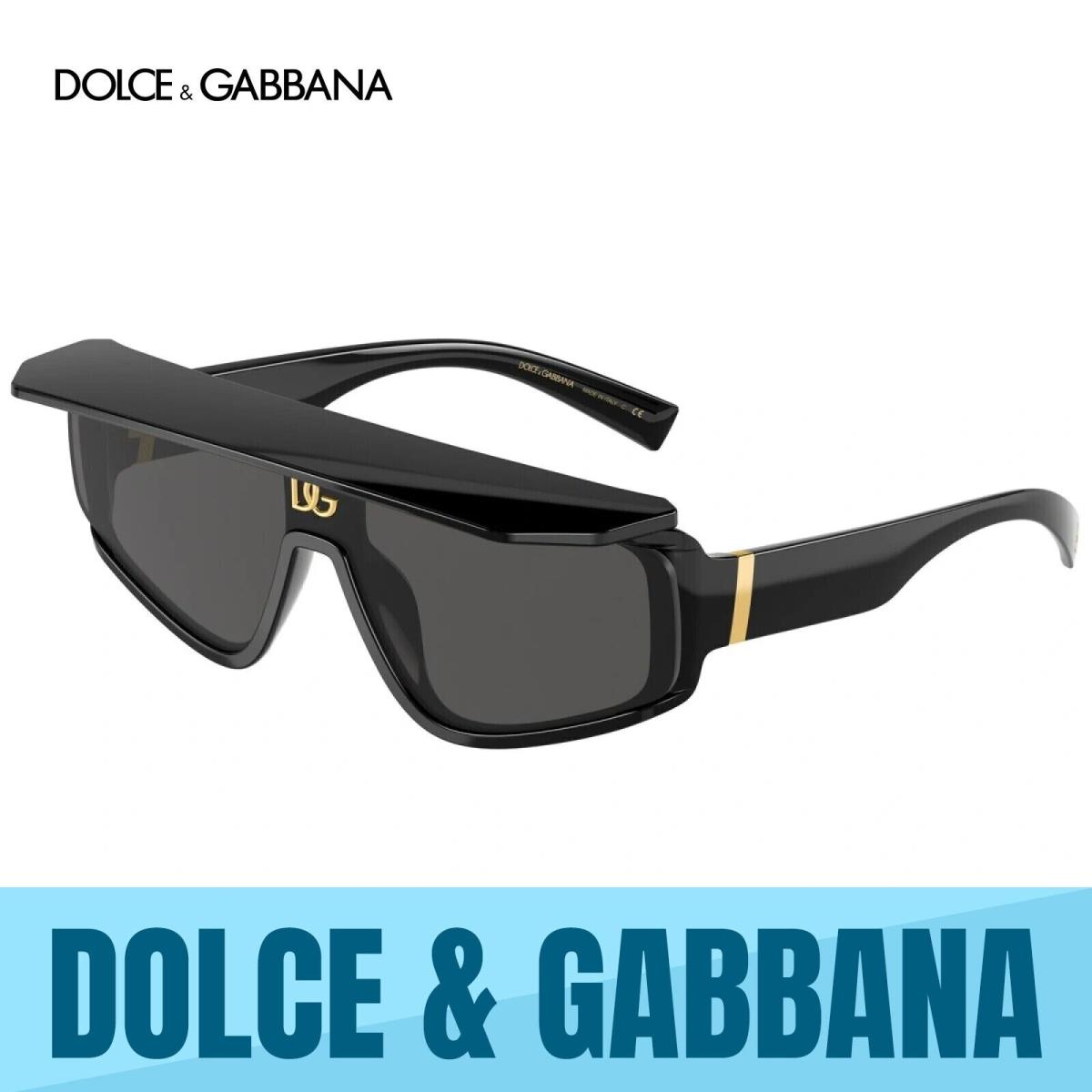 Dolce Dolce & Gabbana DG6177 501/87 Gabbana DG6177 501/87 Black -dark Grey Lens Unisex Sunglasses 46MM