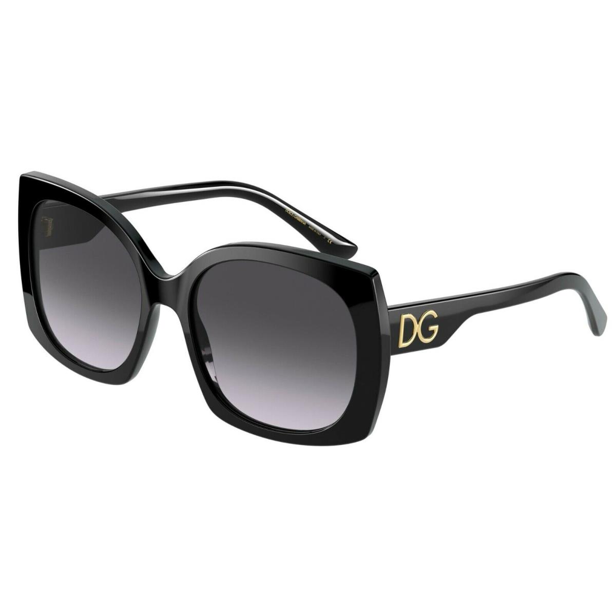 Dolce Gabbana Print Family DG 4385 Black/grey Shaded 501/8G Sunglasses