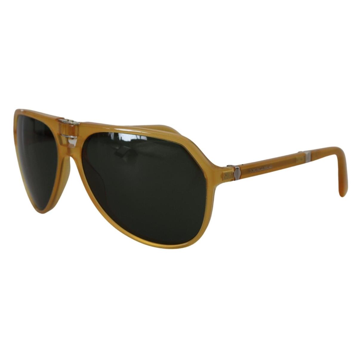 Dolce Gabbana Yellow Acetate Black Lens Aviator DG4196 Sunglasses