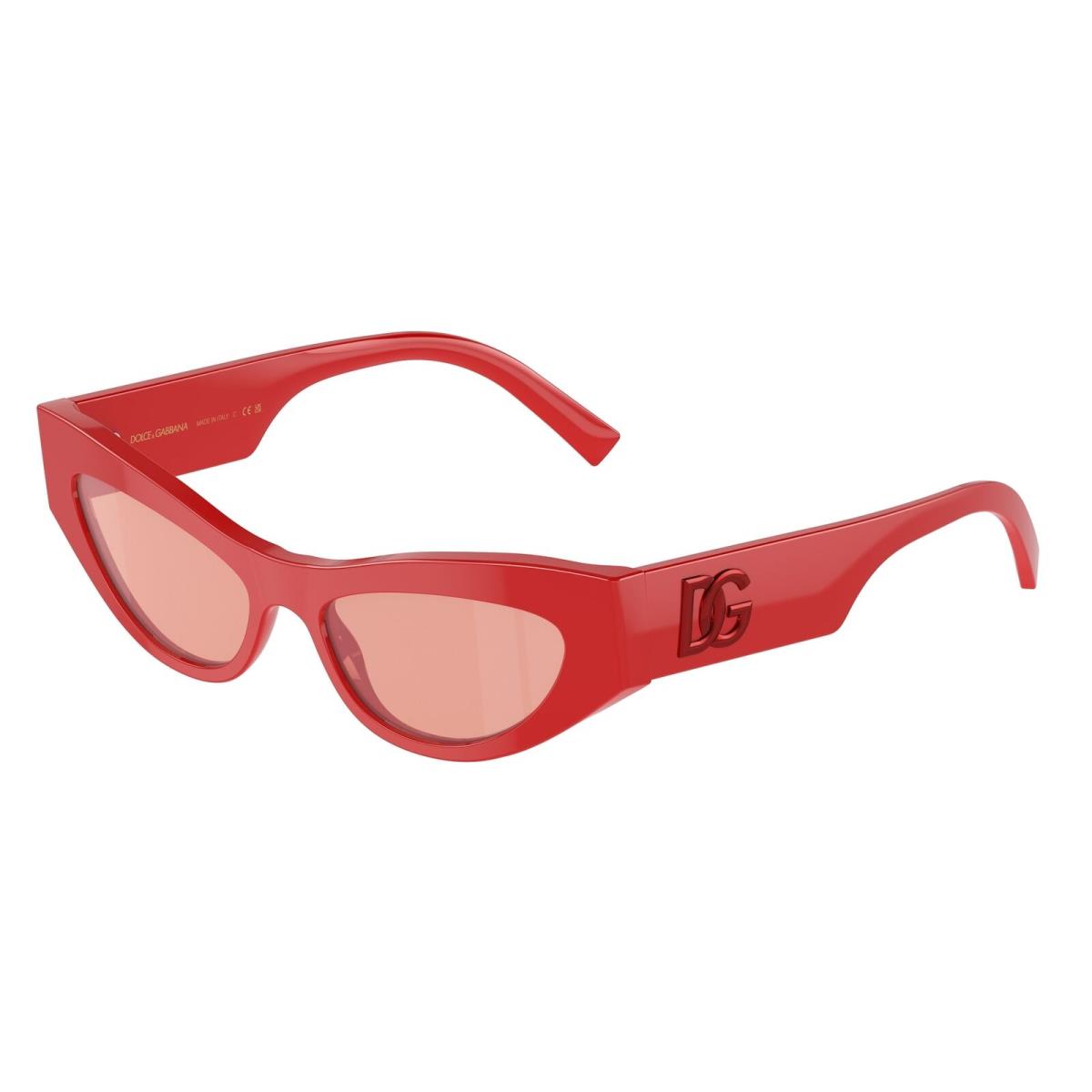 Dolce Gabbana DG4450 3088E4 Red Pink Mirror Pink 52 mm Women`s Sunglasses