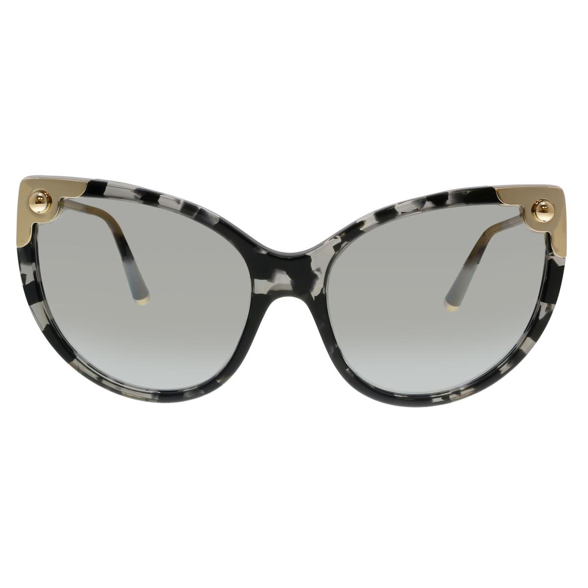 Dolce Gabbana DG4337 31726V Havana Grey Cat Eye Sunglasses