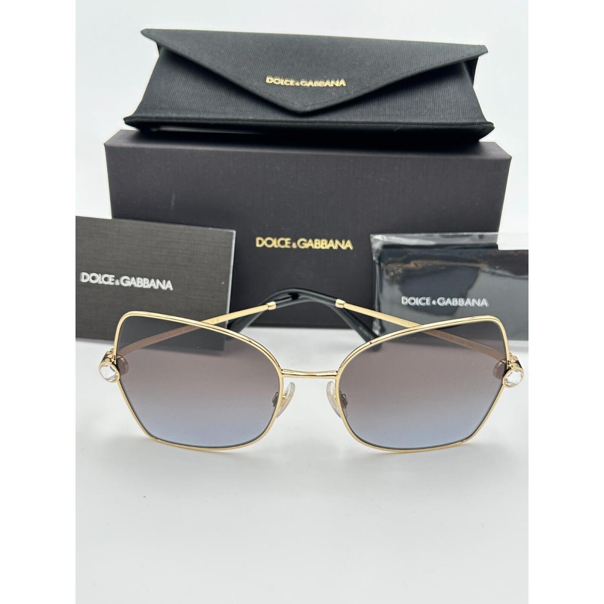 Dolce Gabbana Sunglasses DG 2284 B 02/8G Gold 57 18 140