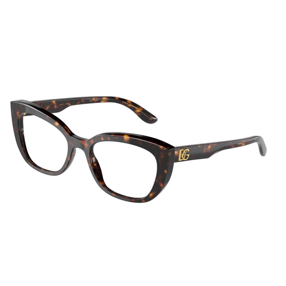 Dolce Gabbana DG 3355 Havana 502 Eyeglasses