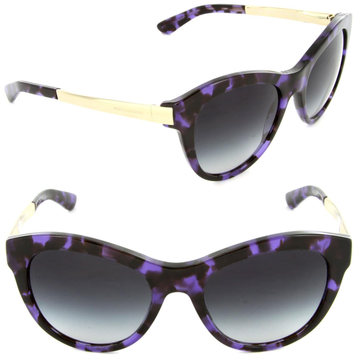 Dolce Gabbana DG 4243 2890/8G Violet Cube / Grey Gradient Lens Closeout