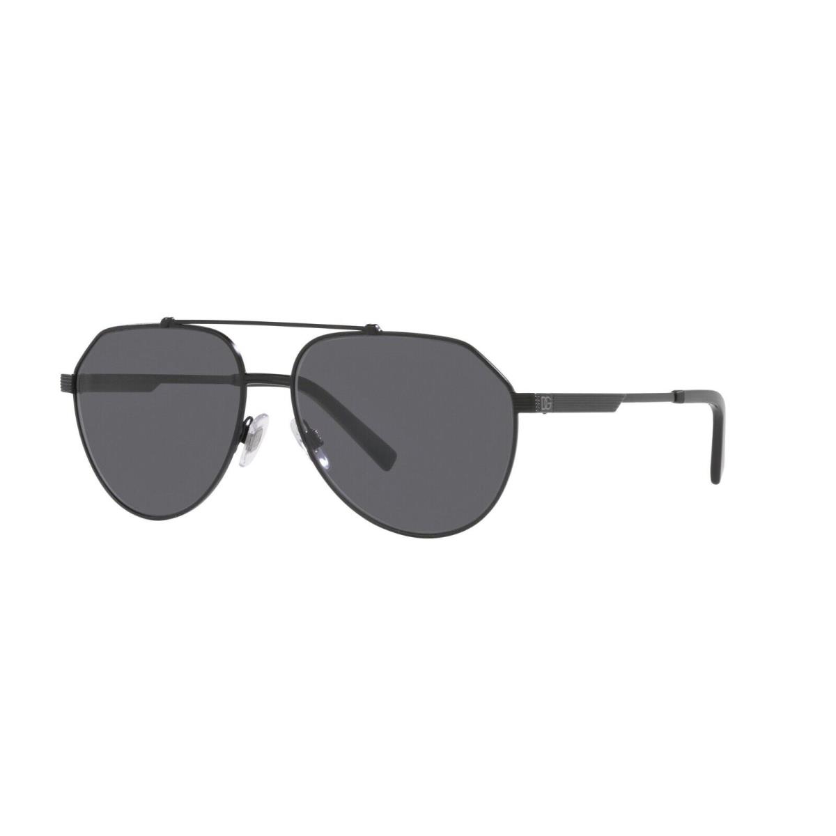 Dolce Gabbana DG 2288 Matte Black/grey Polarized 1106/81 Sunglasses