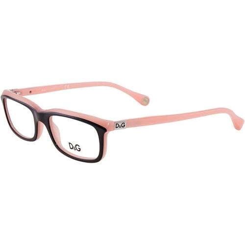 Dolce Gabbana D G Eyeglasses DD 1214 Black ON Pink 1878 DD1214 49mm