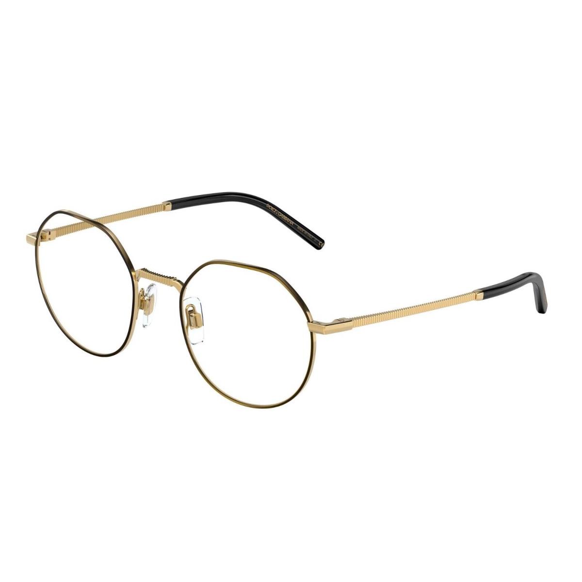 Dolce Gabbana DG 1344 Matte Black Gold 1311 Eyeglasses