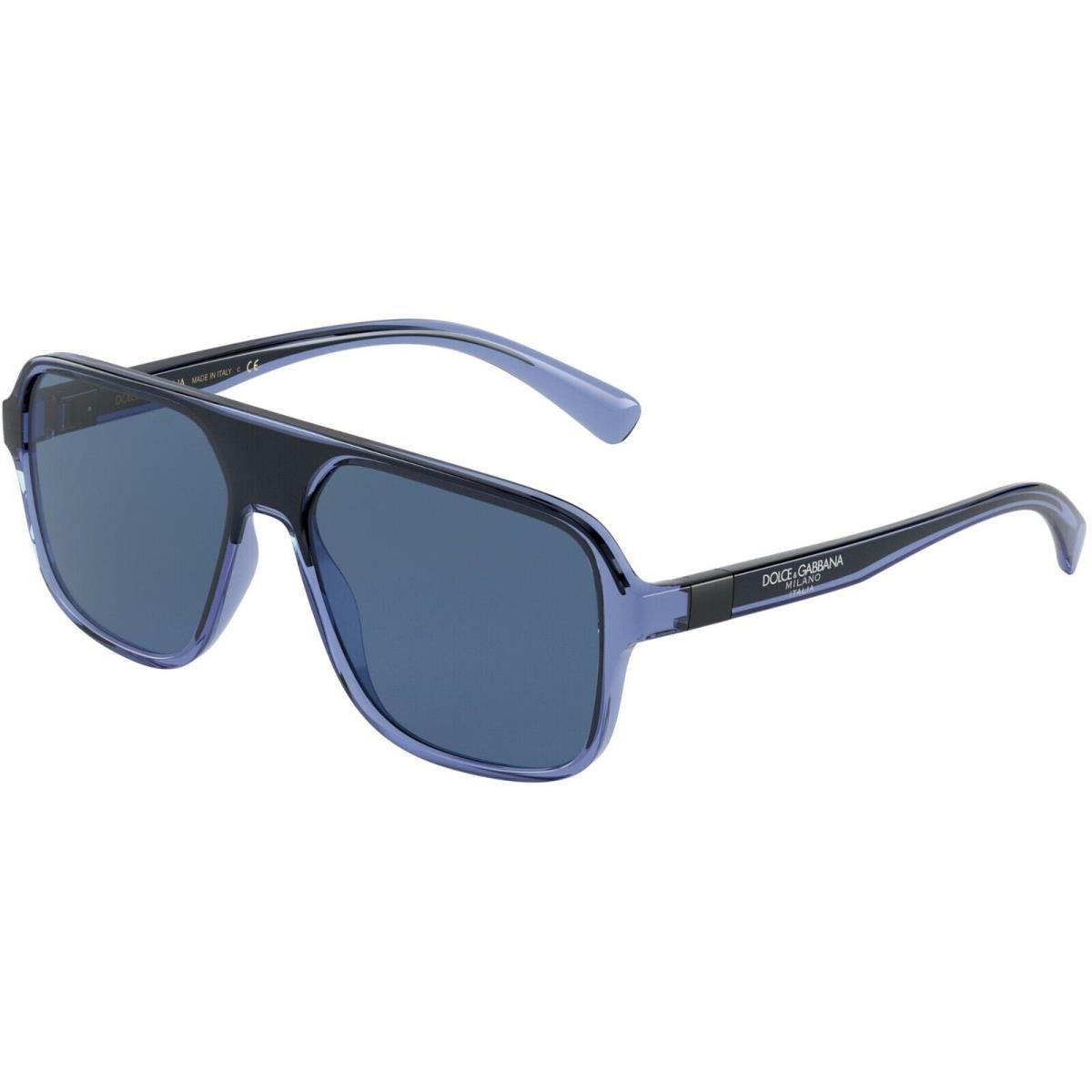 Dolce Gabbana Step Injection DG 6134 Black Blue/blue 3258/80 Sunglasses