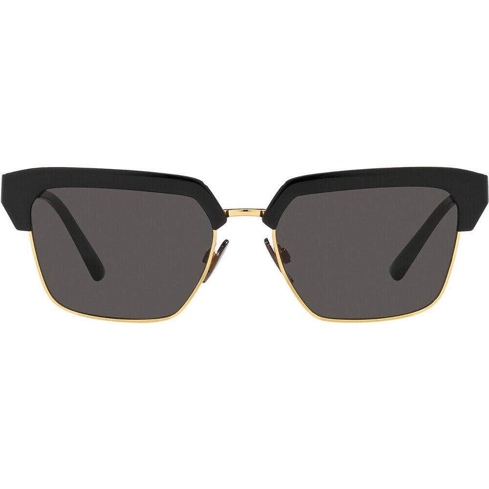 Dolce Gabbana DG 6185 501/87 Black/gold Metal Plastic Sunglasses Grey Lens