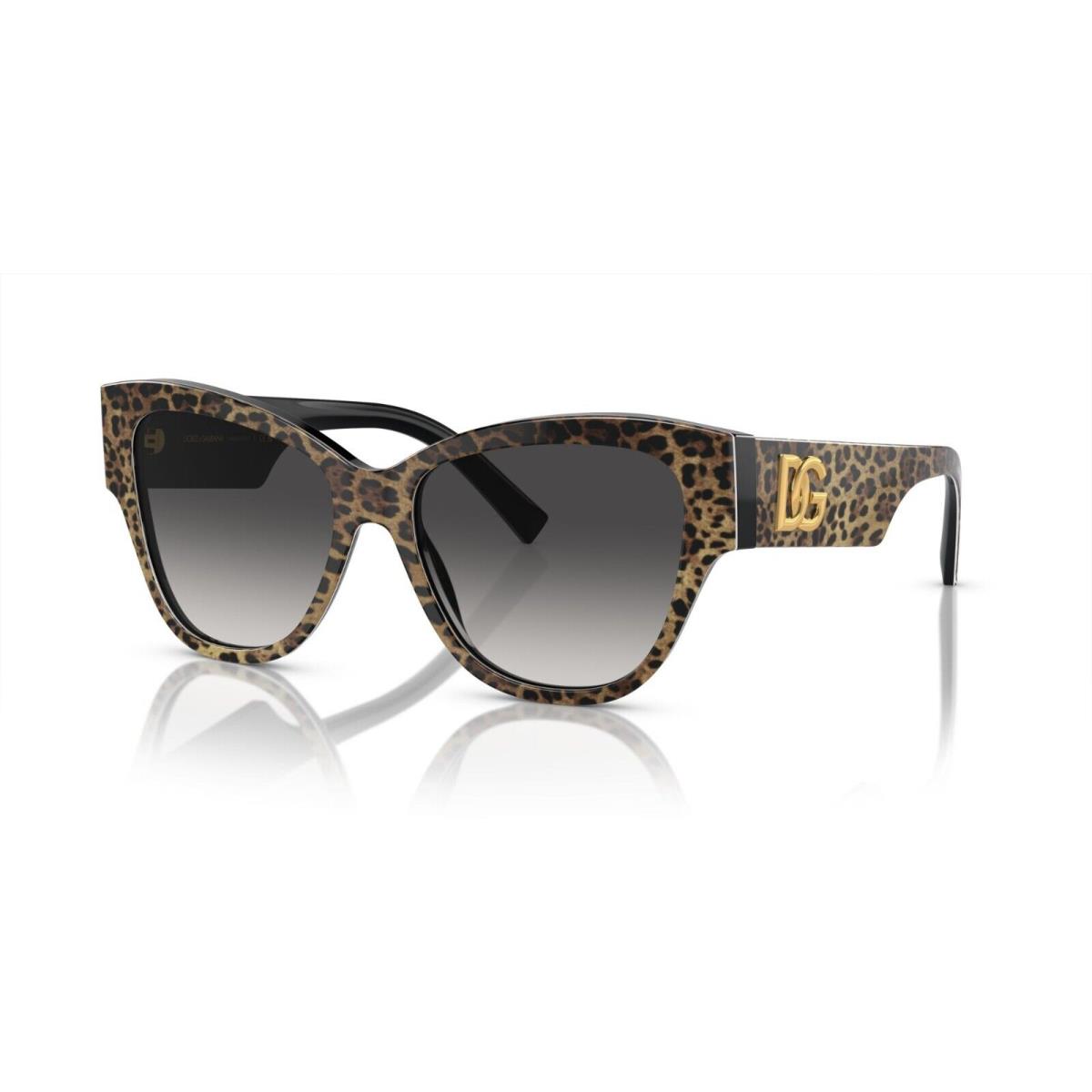 Dolce Gabbana DG 4449 Leopard/grey Shaded 3163/8G Sunglasses