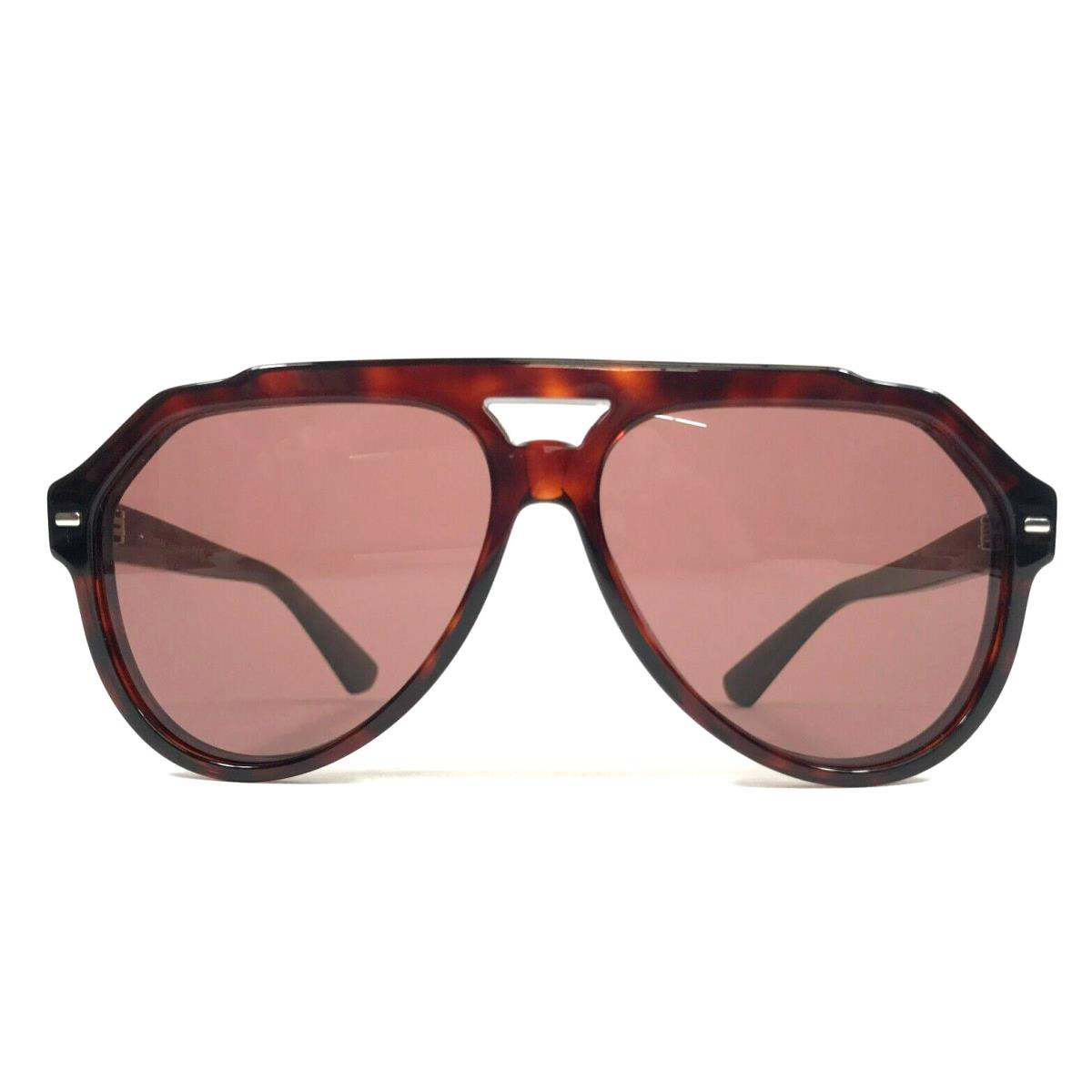 Dolce Gabbana Sunglasses DG4452 3358/69 Red Tortoise Aviators with Red Lenses