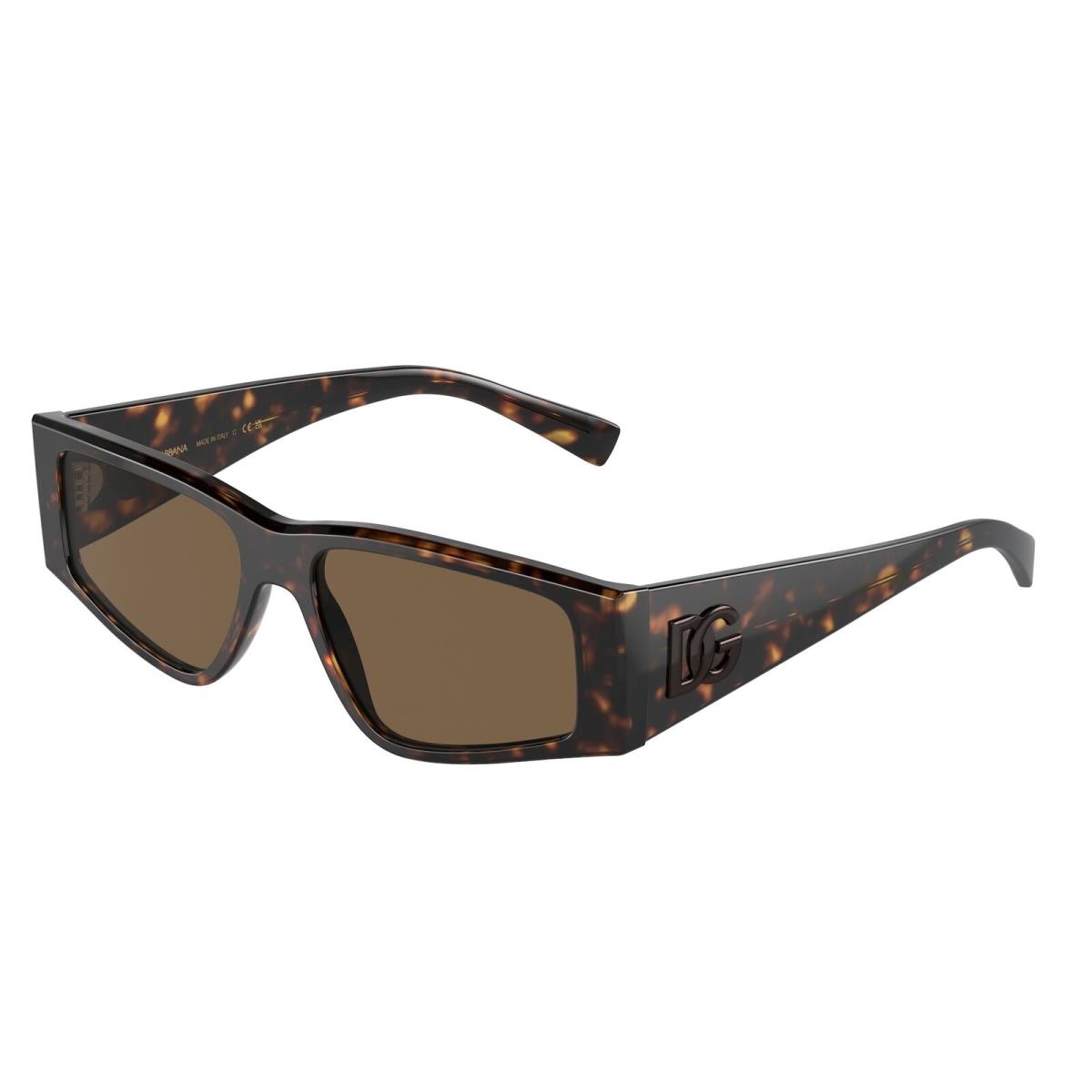 Dolce Gabbana DG4453 502 73 Havana Dark Brown 55 mm Men`s Sunglasses