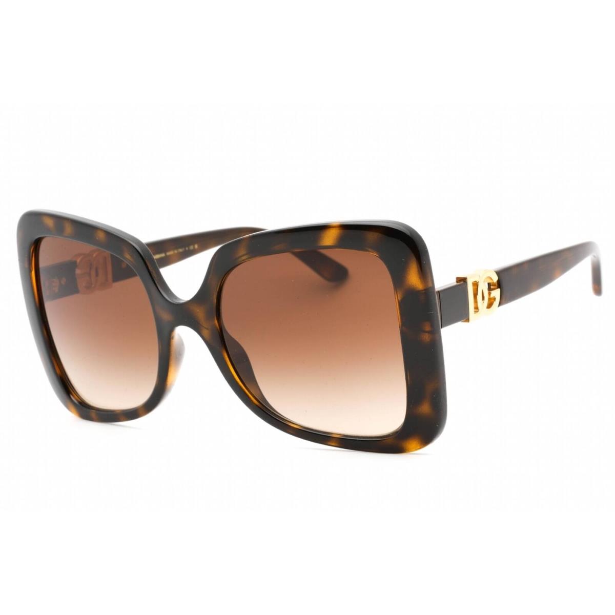 Dolce Gabbana Women`s Sunglasses Dark Tortoise Butterfly Frame 0DG6193U 502/13