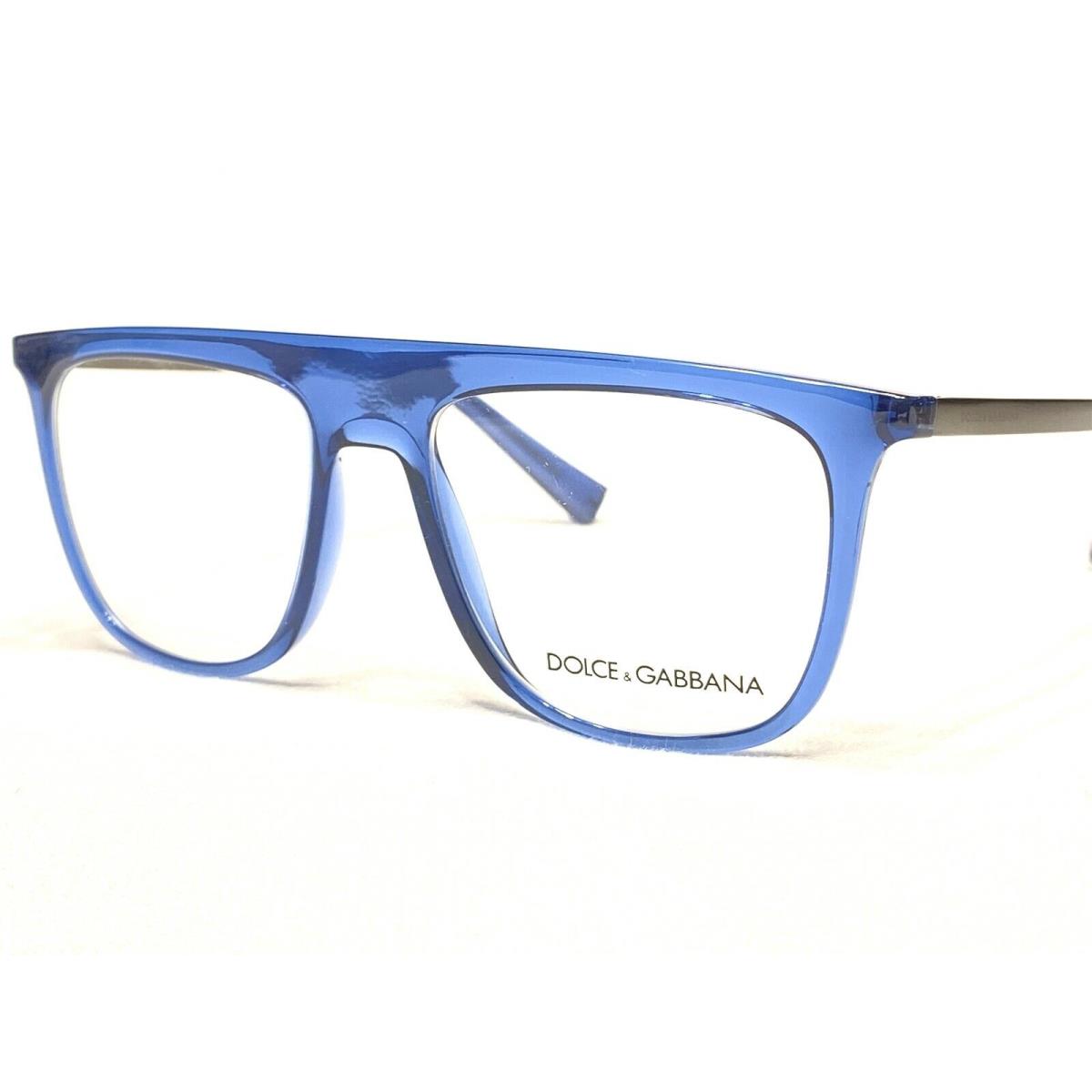 Dolce Gabbana DG5022 3067 Men`s Transparent Blue Eyeglasses Frames 53/17