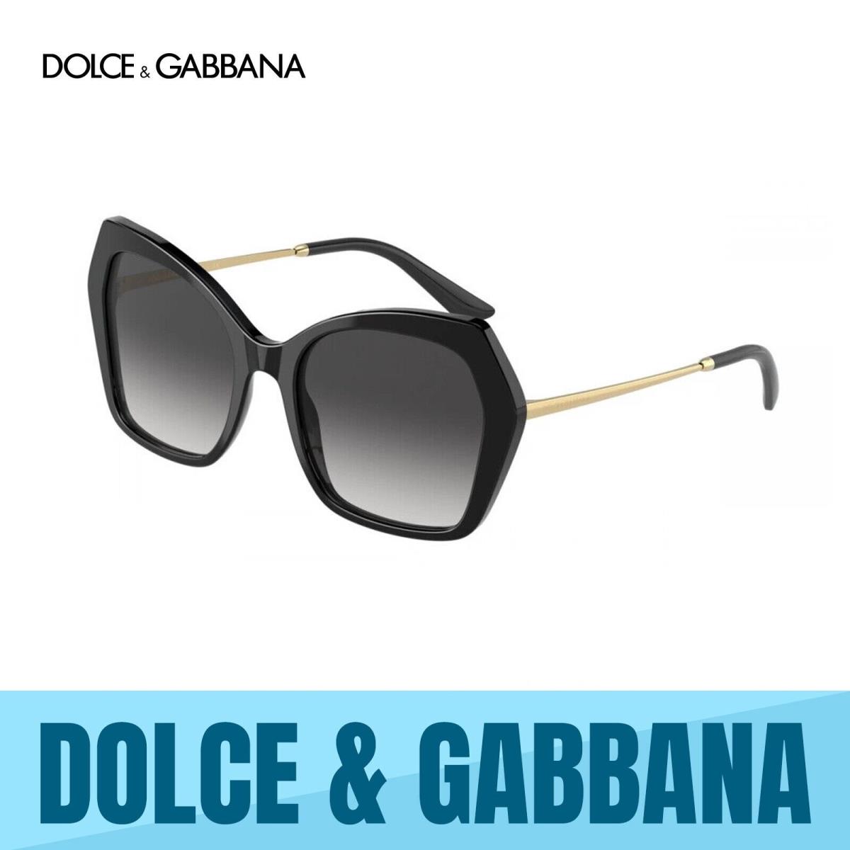 Dolce Dolce & Gabbana DG4399 Gabbana DG4399 501/8G Black-grey Gradient Lens Sunglasses 56MM