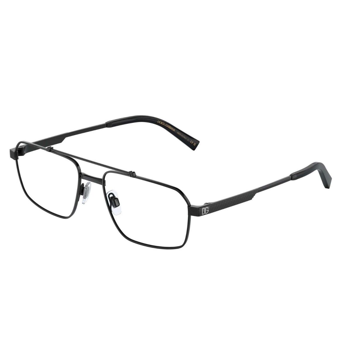 Dolce Gabbana DG 1345 Matte Black 1106 Eyeglasses