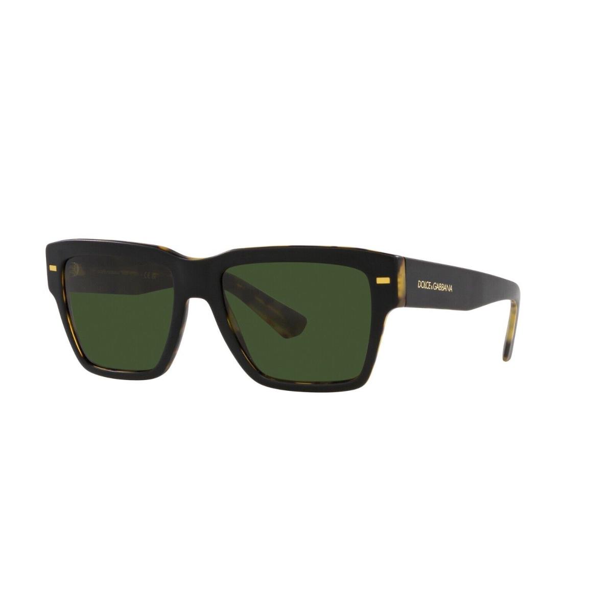 Dolce Gabbana DG 4431 Matte Black Avana/dark Green 3404/71 Sunglasses