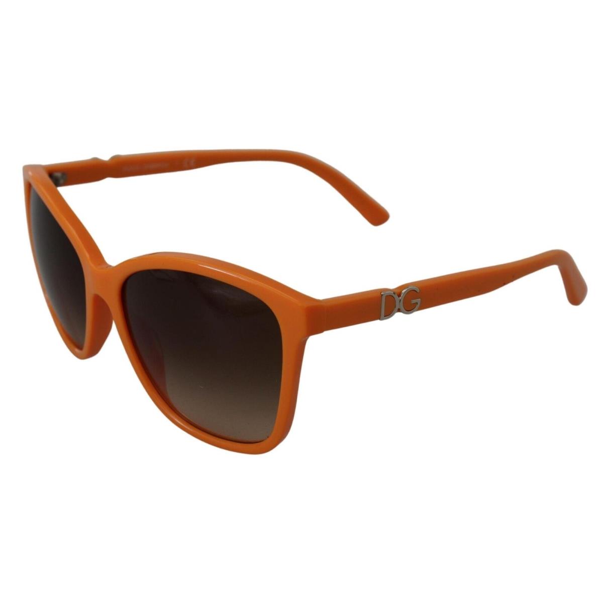 Dolce Gabbana Orange Acetate Frame Round Shades DG4170PM Sunglasses