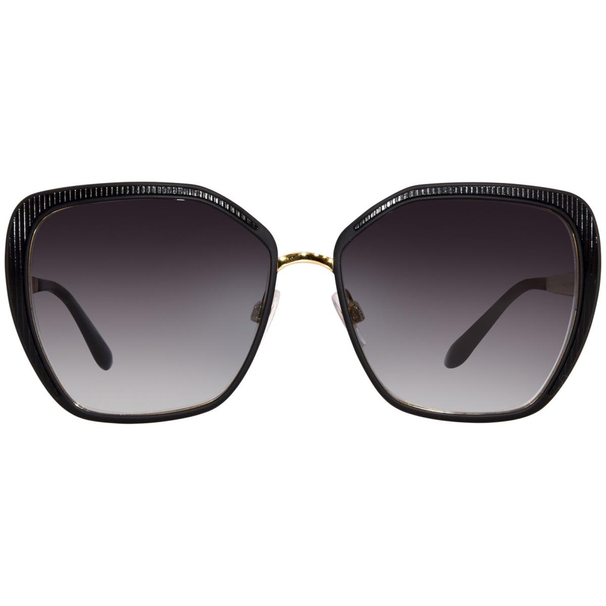 Dolce Gabbana DG2197 1312/8G Sunglasses Women`s Matte Black/grey Gradient 56mm