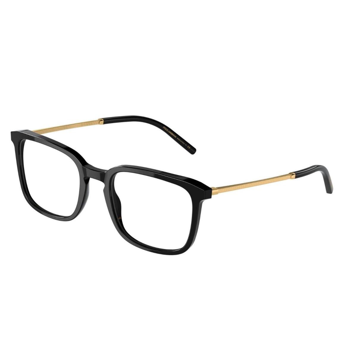 Dolce Gabbana DG 3349 Black Gold 501 Eyeglasses