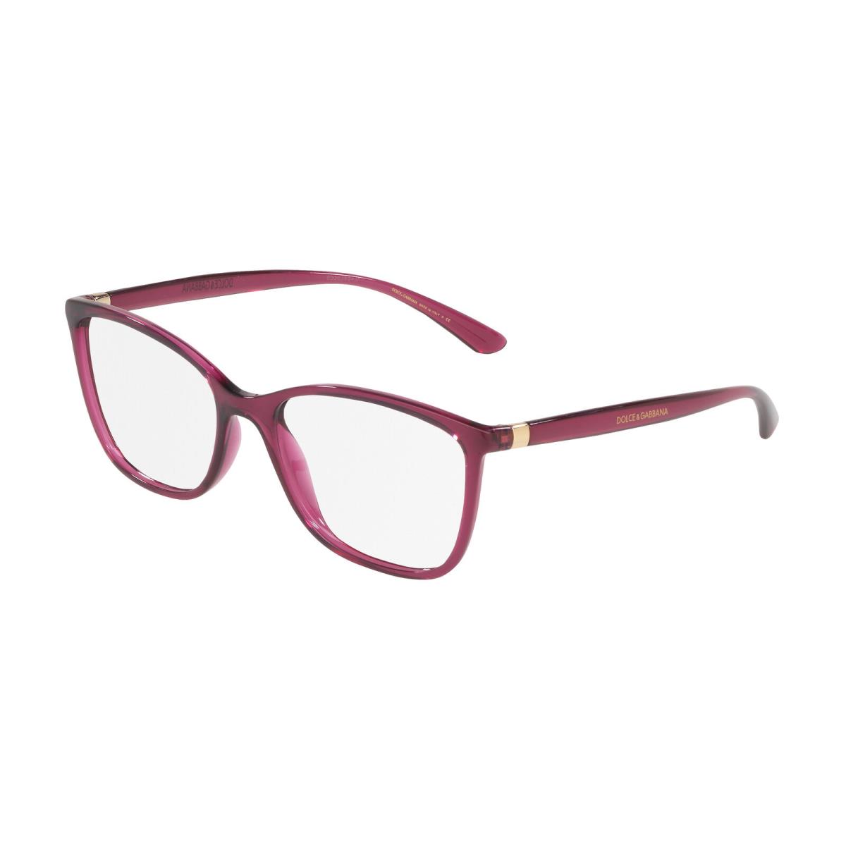 Dolce Gabbana DG5026 1754 Trans Dark Cherry Demo Lens 54 mm Women`s Eyeglasses