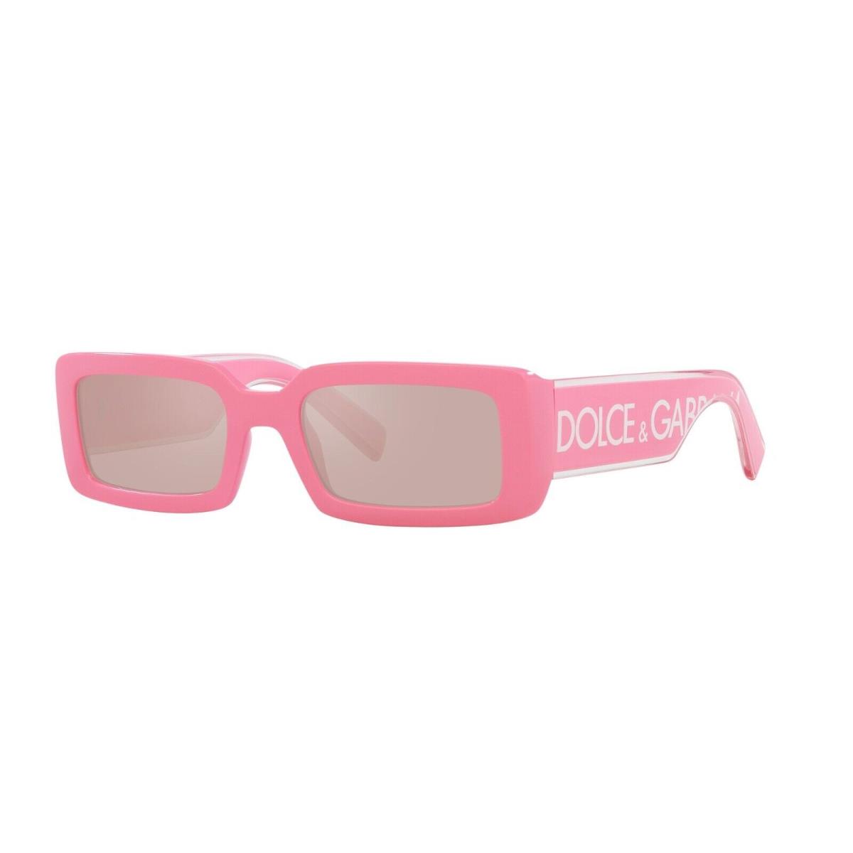 Dolce Gabbana DG 6187 Pink/light Pink Mirrored 3262/5 Sunglasses