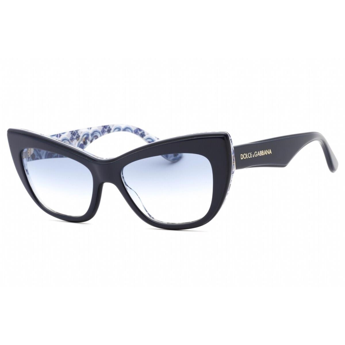 Dolce Gabbana DG4417 341419 Sunglasses Blue Frame Gradient Blue Lenses 54mm