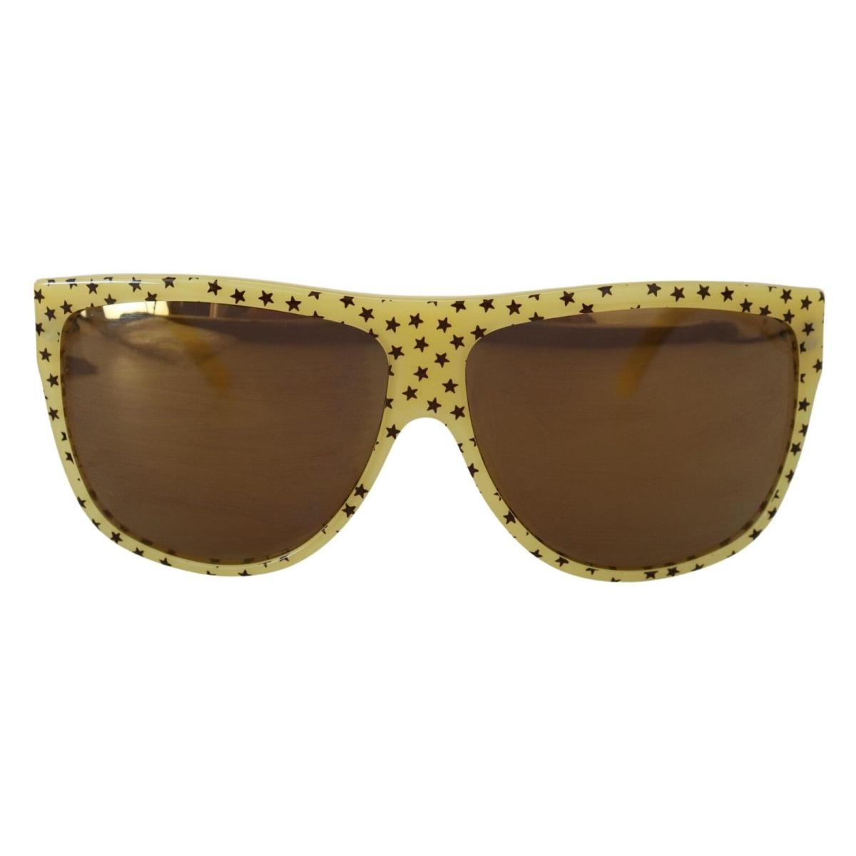 Dolce Gabbana Yellow Stars Acetate Square Shades DG4125 Sunglasses