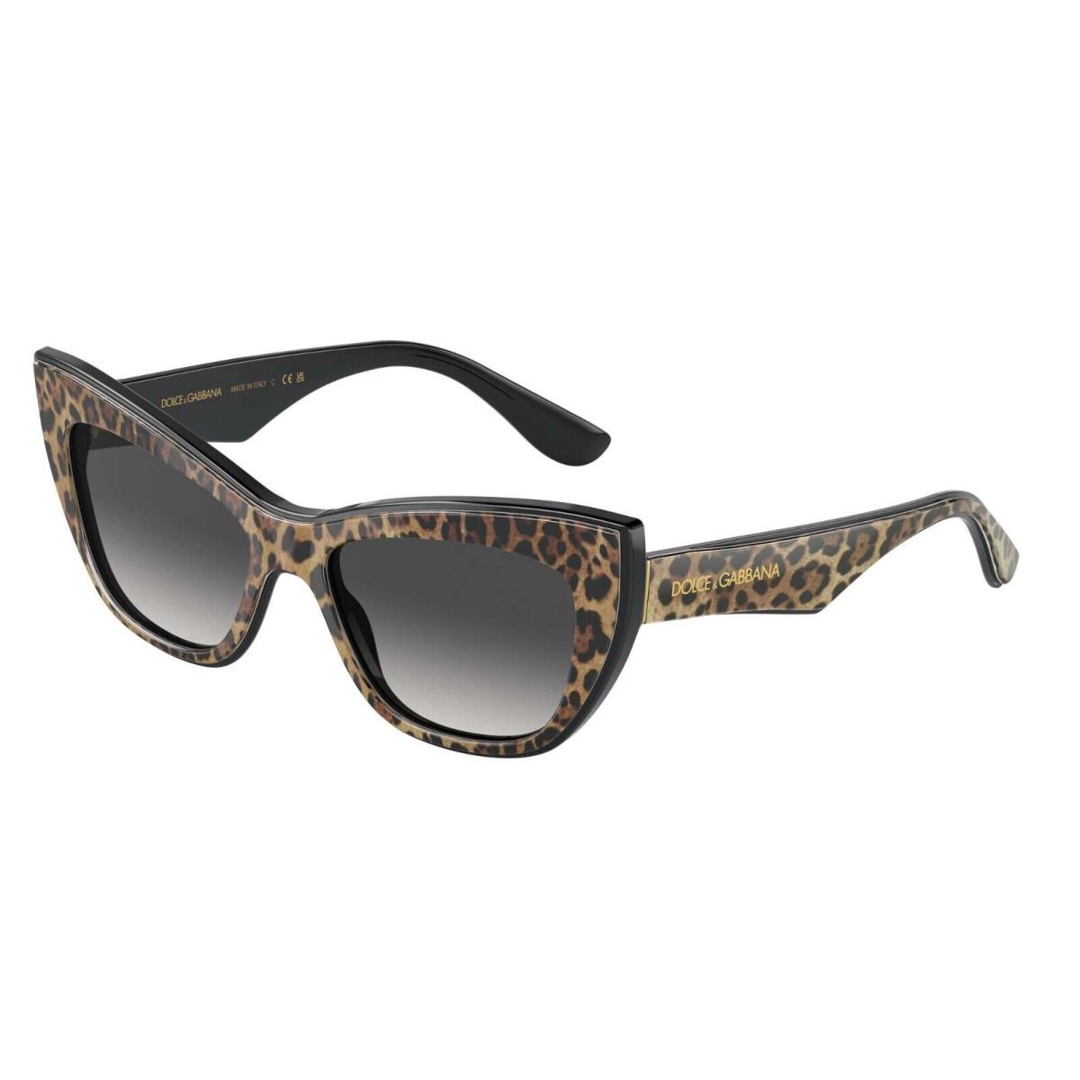 Dolce Gabbana DG 4417 Leo Brown Black/grey Shaded 3163/8G Sunglasses