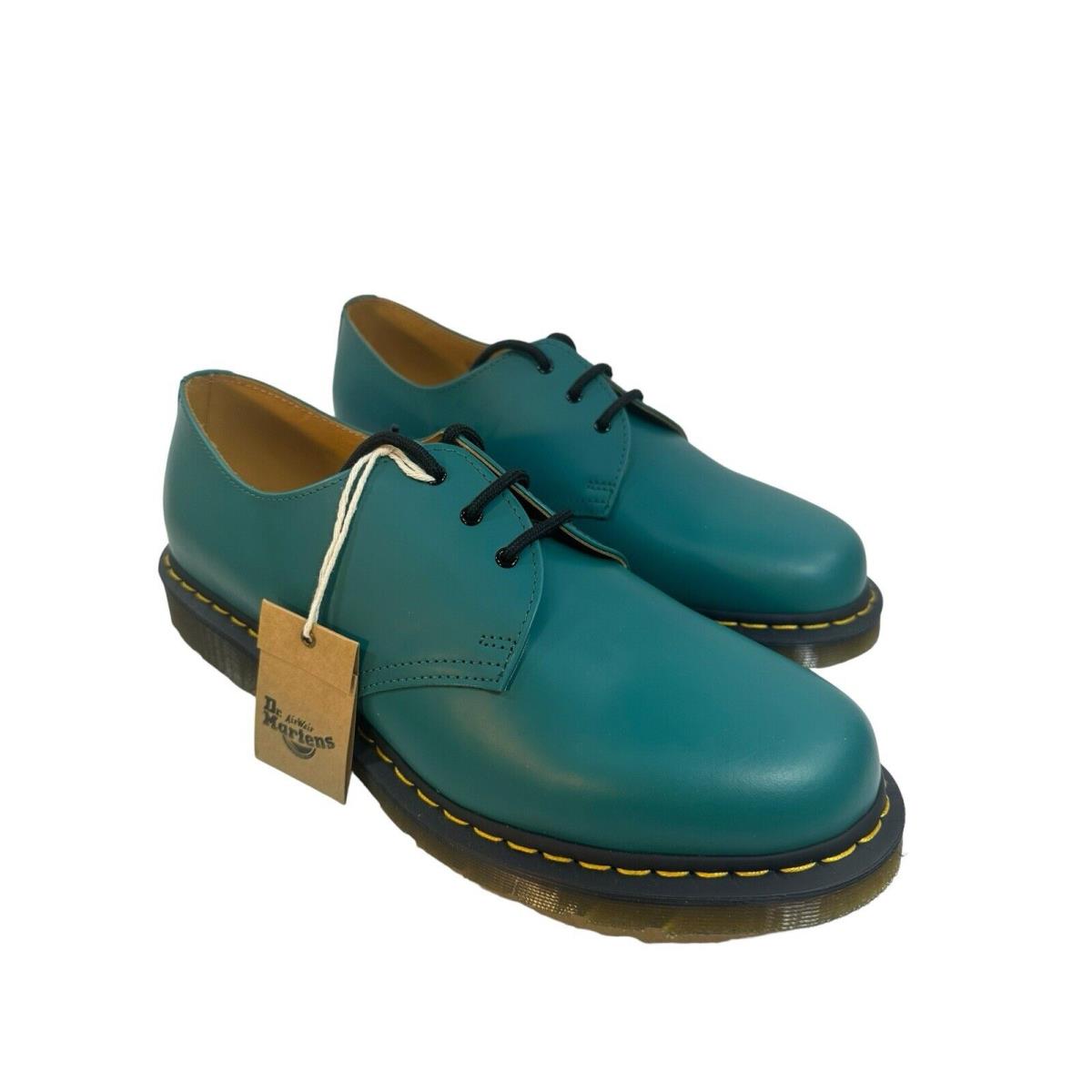 Mens Dr Doc Martens 1461 Derby Shoes Teal Green Size 13